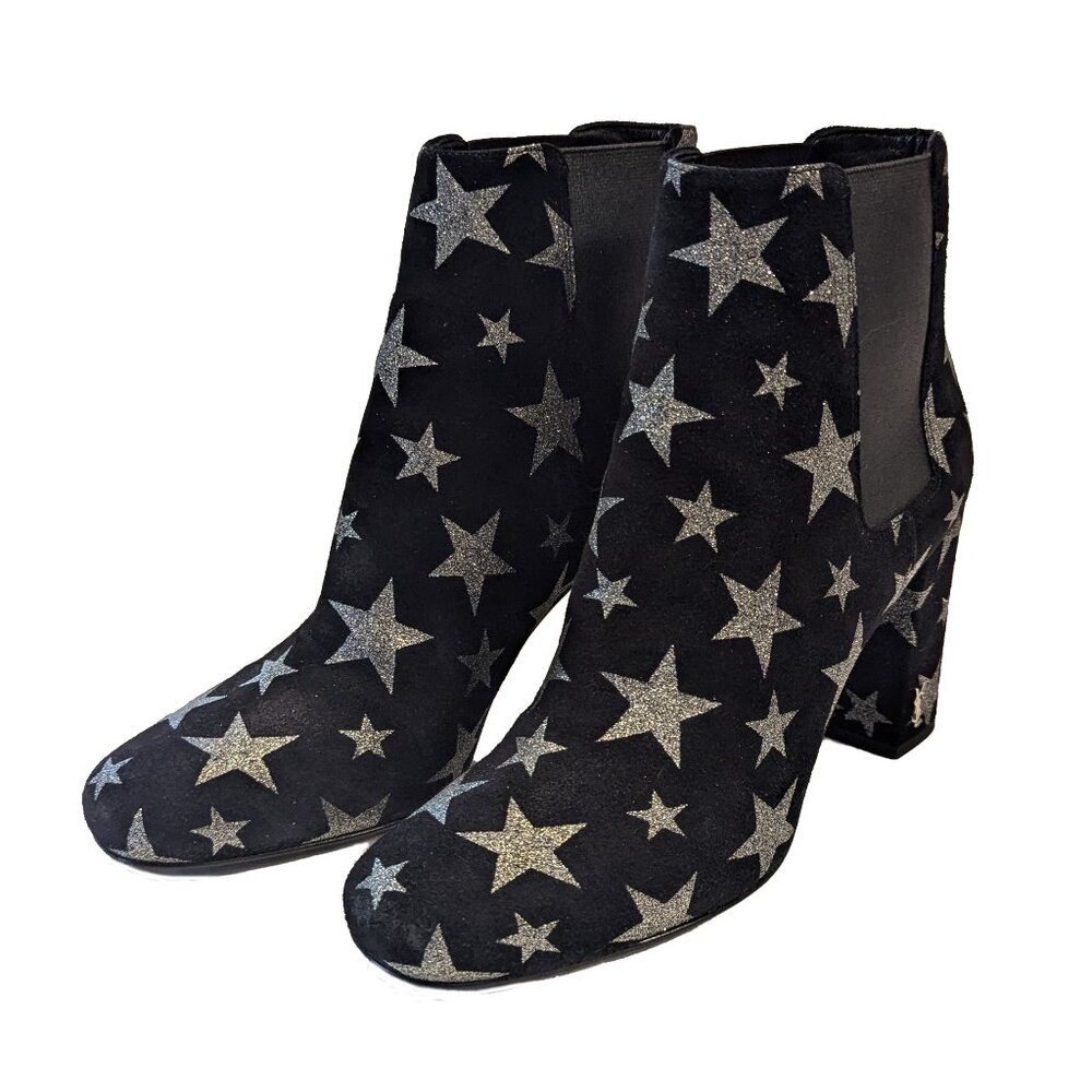 Saint Laurent Suede Star Ankle Bootie